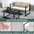 Patio Furniture Set, 4 Pieces Outdoor Patio Furniture With Coffee Table Set