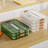 Dumpling Container Refrigerator Storage Box with Transparent Lid Large Capacity Non-Stick Design BPA Free Detachable Food Storage Container