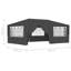 Erim 4m x 6m Steel Party Tent-1947755841