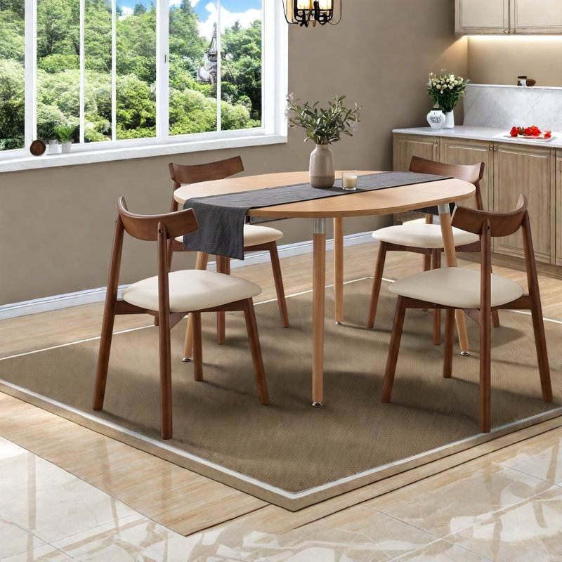 Ensembles de table de salle à manger extensible (doit inclure la table et la chaise), bois moderne