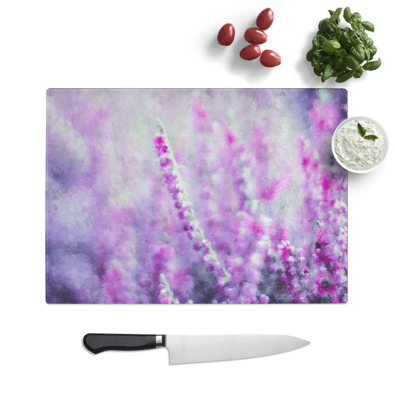 Heather Painting Chopping Board, 0.4cm H x 28.5cm W x 39cm L