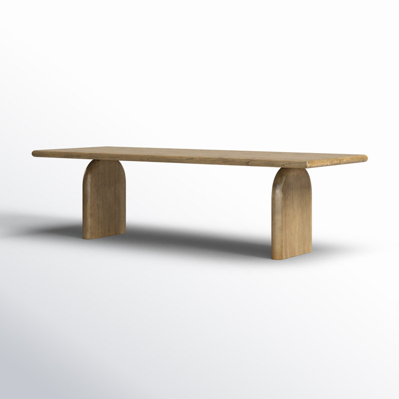 Sorrento Solid Wood Dining Table, 30” H x 106” L x 39” W