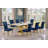 Horrace Marble Top Pedestal Dining Set-2039705246-2039705245