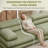 The Serenity 118'' Boneless Curved Sofa Linen-Blend Chenille A Fully Assembled-906672493