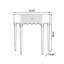 Console demi-cercle en bois massif noir