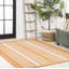 Tapis intérieur / extérieur orange / crème Garrettville-29276583