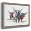 Modern Longhorns I, reproduction d'art sur toile-96286002-96286006