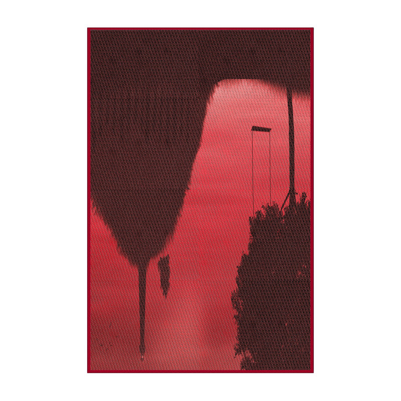 Tapis rouge en laine, Rectangle 5 pi x 7 pi