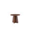 Ensemble de 2 tables basses rondes en bois avec pieds croisés pour le salon Retro Nesting-130569479