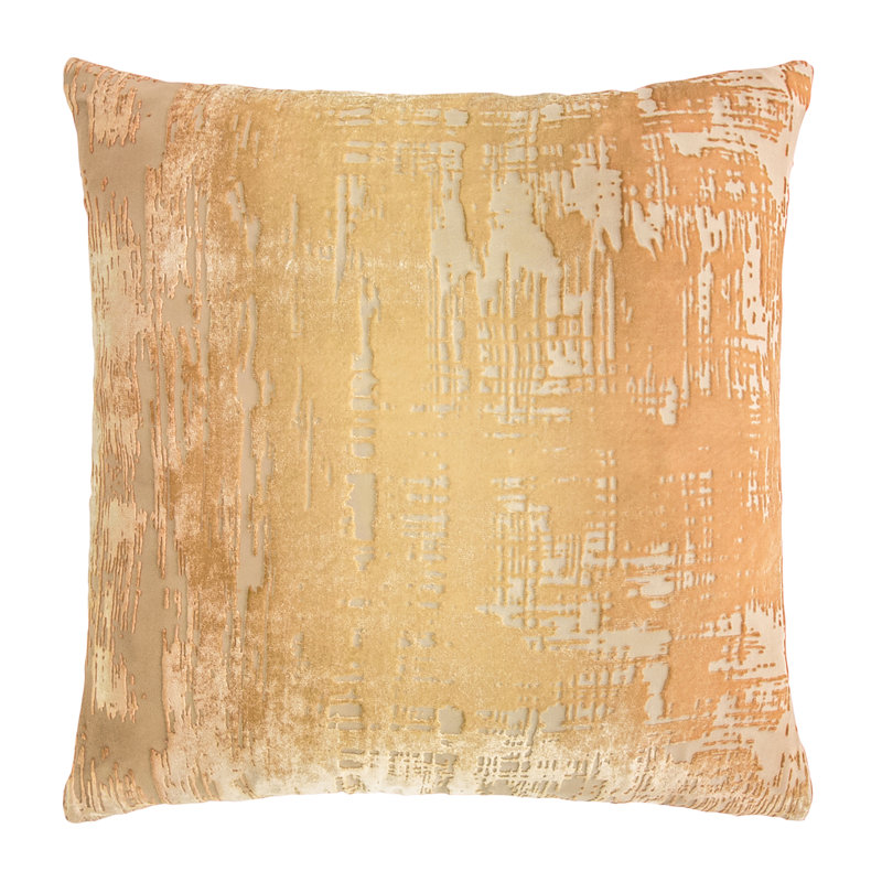 Square Pillow Cover & Insert, Gold Beige, 22"H x 22"W