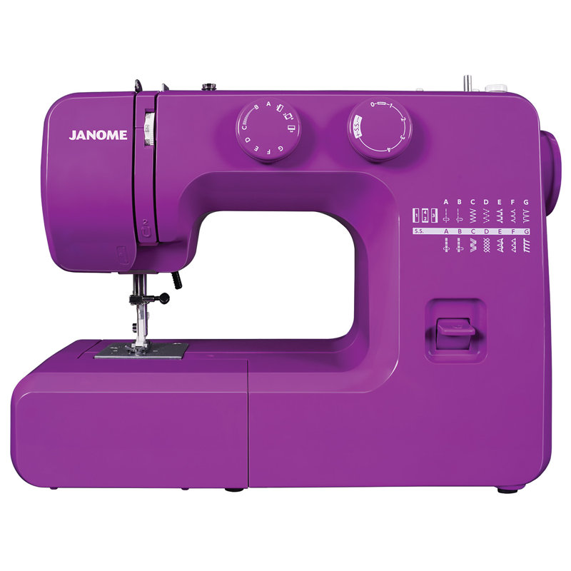 Janome Easy-to-Use Mechanical Sewing Machine, Purple