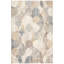 Tapis Magnolia Modern Circles géométrique bleu gris beige, lavable à la machine, antidérapant, à poils courts, pour l'intérieur et l'extérieur, adapté aux animaux domestiques, idéal pour le salon, la chambre, la salle à manger, l'entrée, le corridor ou le bureau.-680748762