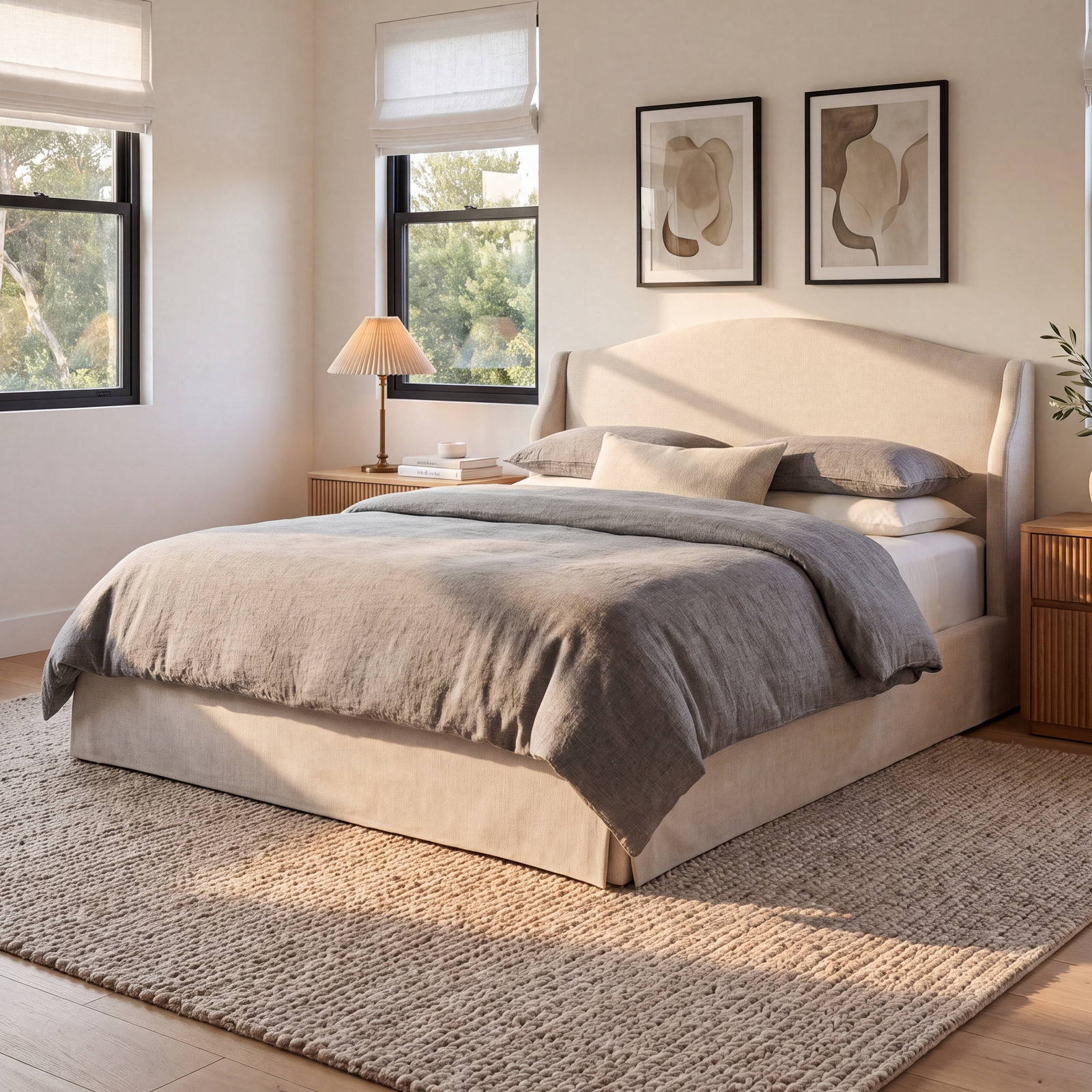 Rochefort Storage Bed, Cream, King