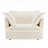 49"Corduroy Fabric Armchair with 2 Toss Pillows-1648137064