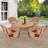 4 - Person Patio Dining Set with Round Table , Cushions Included-12655415-12638217
