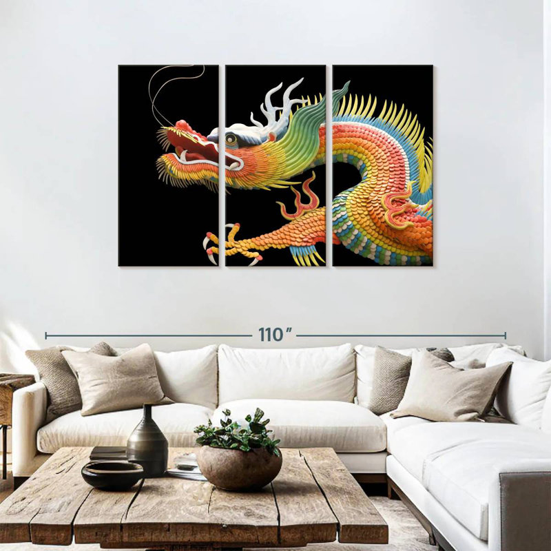 Dragon traditionnel Brampt, H 48 po x l 74 po