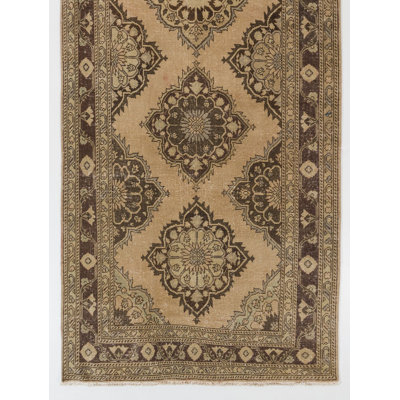 One-of-a-Kind Turkish Oushak Runner Rug