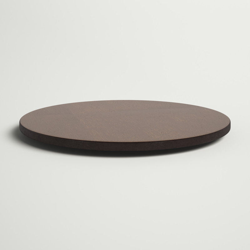 Three Posts™ Middlebrooks Manufactured Wood Lazy Susan, Espresso