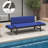 72 In. L Patio Convertible Sofa Daybed With Adjustable Armrests-788995701