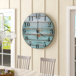 Bourland Solid Wood Wall Clock