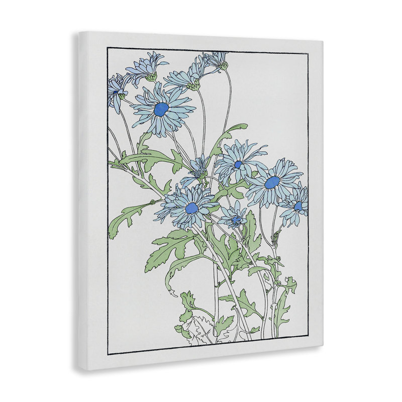 «Blue Daisies», art par CAD Designs, H 40 po x l 30 po