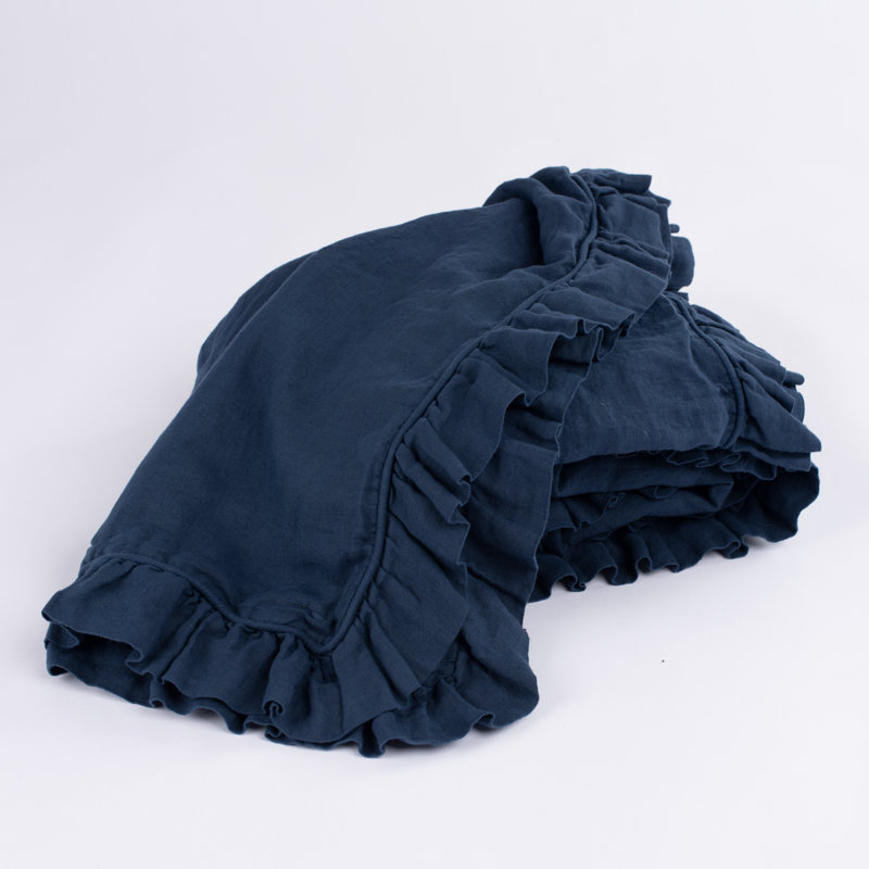 Linen Duvet Cover, Blue, California King Duvet Cover