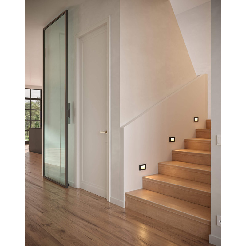 Black and Bronze Dimmable LED Recessed Wall Light