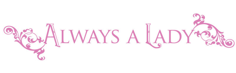 Décalcomanie murale "always a lady", H 15 po x l 75 po x P 0,01 po, Gomme à bulles