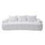 Canapé courbé en tissu 3 places Boucle-1759251612