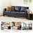 Casina 81.5'' Contemporary Genuine Leather Sofa with Solid Wood Legs-88576876