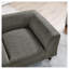 Canapé pour animal de compagnie moderne avec dossier et accoudoirs - Petit canapé pour chien moyen, coussin en mousse confortable pour animaux gris foncé