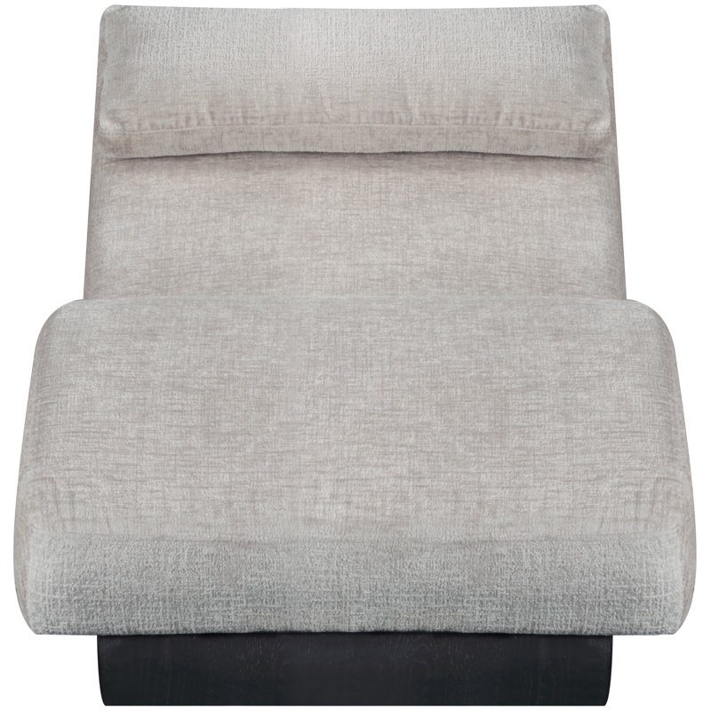 Méridienne Marcella, Tissu de polyester gris, Noir, noir, noir, noir