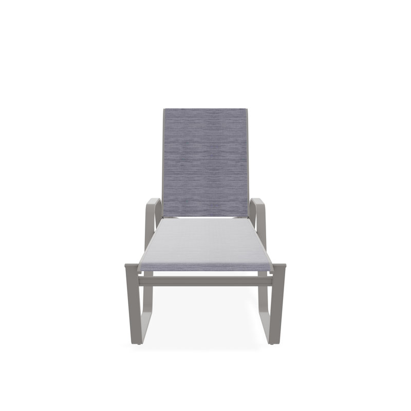 Chaise longue empilable Aruba II, Gris chaleureux, Brooks