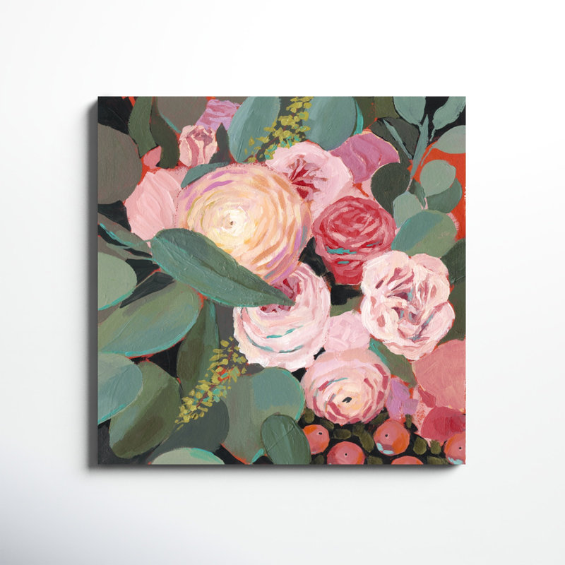 «Eucalyptus Bouquet II», peinture sur toile tendue, H 36 po x l 36 po