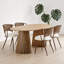 Ensemble de table et chaises de salle à manger en bois massif 4 pièces-130085772-130085773