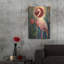 «Flamingo and Tulip Abstract» par Momart, art mural en métal-537852629