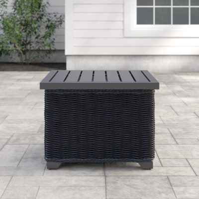 Ayomikun Square Metal Outdoor Side Table