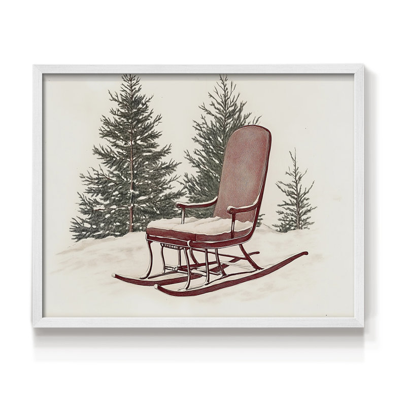 Art de Noël - CML XXV - Reproduction encadrée - Restickable, H 8 po x l 10 po, Blanc