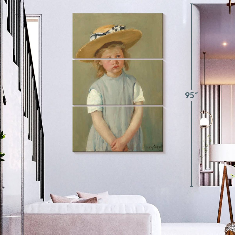 Leisha Child In A Straw Hat 1886, 74" H x 48" W