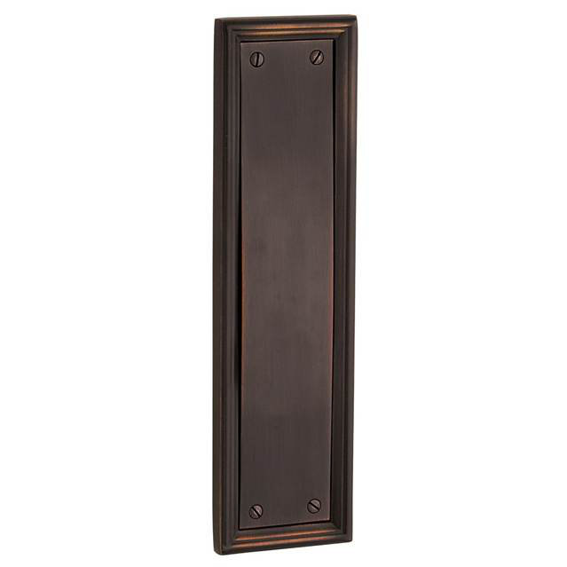 Nashville Push Plate, 22.2" H x 3.1" W x 2" D, Lifetime Brass