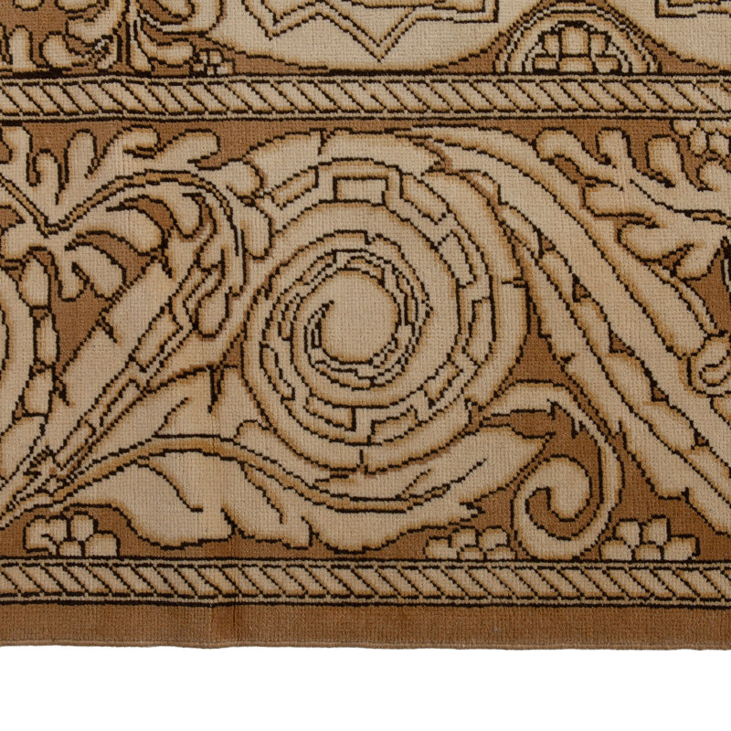 Beige Traditional Wool Rug - 13'9" x 17'