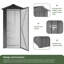 2.5FTx 1.4FT Small Outdoor Galvanized Iron Sheet Tool Shed,Garden Shed With Waterproof Design-111050155