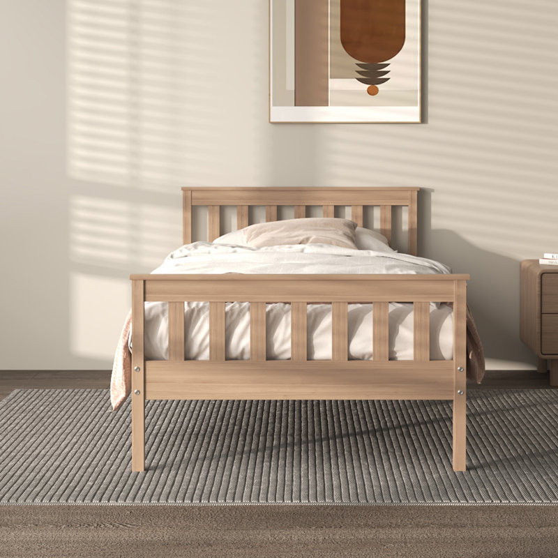 Lit simple Pine Shaker, Naturel