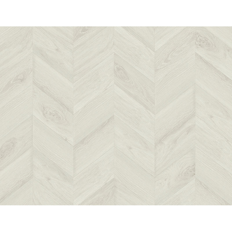 Rouleau de papier peint embossé 3D L 27 pi x l 27 po Ashaiya, Bois blanchi