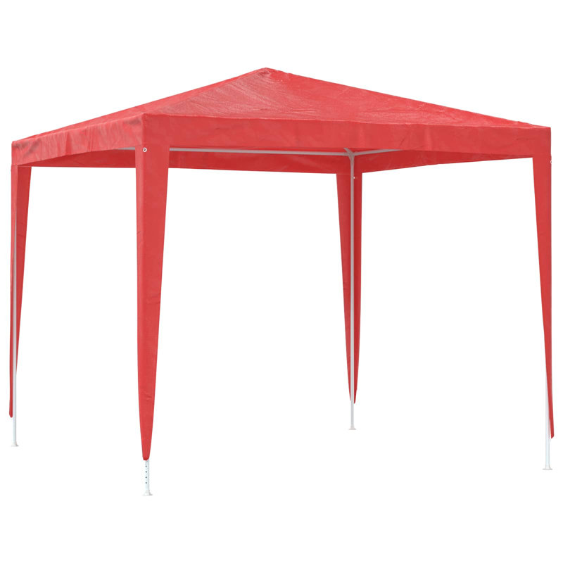 Vidaxl Party Tent Outdoor Garden Canopy Marquees Multi Sizes Multi Colours, Red, 240cm H x 250cm W x 250cm D
