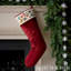 Chaussette de Noël Royal Silk Emb broderie