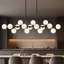 Lustre linéaire moderne en verre bullé à 16 lumières à intensité variable Spoutnik-1695430288