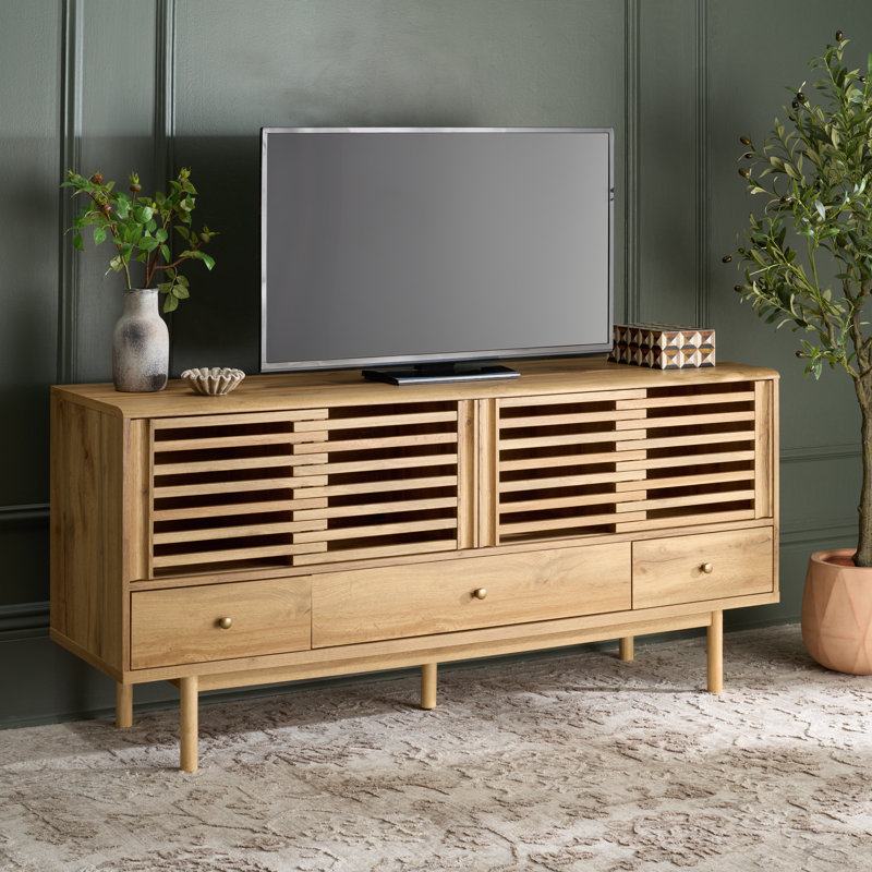 Adrin 3 Drawer Sideboard/TV Stand, Oak