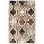 Tapis ivoire quadrilobe multicolore 8 pi x 10 pi