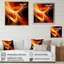 «Orange Abstract Warm Fractal Design VIII», reproduction sur toile-560426902-560426903